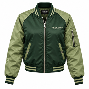 Dernier modèle de veste bomber matelassée pour femme à manches longues, nouvelle mode, unie, service OEM disponible - Product Image 4