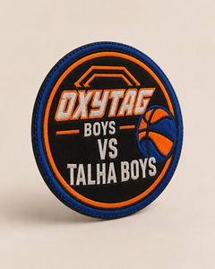 Parche de Baloncesto Oxytag, Diseño Circular Bordado Termoadhesivo, Regalo Personalizado para Hombre, Parches Bordados OEM al por Mayor 2026 - Product Image 5