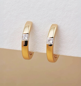 Elegantes Pendientes de Diamantes Cultivados en Laboratorio, Certificados por IGI, Color F, Claridad VVS, Joyería de Compromiso para Mujer, Venta al Por Mayor - Product Image 2