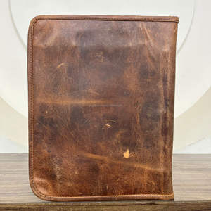 Vente chaude A4 Business Zipper Portefeuille À La Main En Cuir Fournitures De Bureau Anneau Classeur Titulaire Boîte De Poche Fichier Organisateur Dossier - Product Image 5