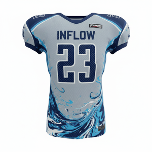Custom High Quality 220g Polyester 25/26 New Heat-Transfer Printed Name American Football Jersey Short Plus Size Top Wholesale - Product Image 2