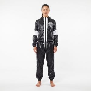 Ensemble de survêtement décontracté en nylon pour femmes, veste et pantalon, vente en gros - Product Image 6