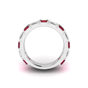 Ajretail Vàng Trắng Studded 3.5 Carat Phòng Thí Nghiệm Grown Nhẫn Def Màu Sắc VVS-VS Rõ Ràng Emerald Cắt Cho Món Quà Đính Hôn Igi Chứng Nhận - Product Image 3