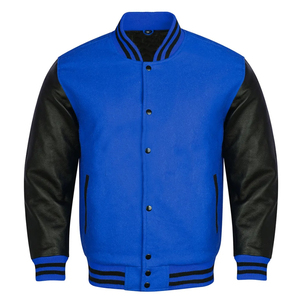 Wholesale Custom Men's Varsity <b>Jackets</b> High Quality with Stand Collar Available in All Colors for <b>Winter</b> - Product Image 4