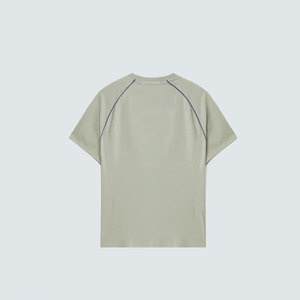 T-shirt décontracté pour homme de haute qualité, personnalisé avec logo frontal, col rond, manches courtes, coupe classique, respirant, séchage rapide, toile polyester/coton - Product Image 4