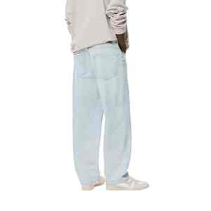 Jeans de Mezclilla Sólidos, Rectos, Oscuros, Casuales y Transpirables para Hombre, Venta al Por Mayor Directa de Fábrica, con Bordado, para Verano, Otoño e Invierno - Product Image 3