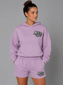 Sweat à capuche unisexe AFI Sport Wears en molleton court 100 % coton doublé respirant, délavé à l'acide, imprimé sérigraphié, avec logo frontal et poche - Product Image 3