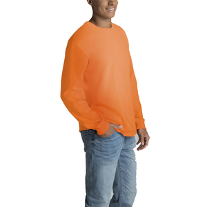 เสื้อยืดแขนยาวผู้ชายผ้าฝ้ายเนื้อนุ่มพิมพ์โลโก้แบบกำหนดเองคุณภาพพรีเมียมระบายอากาศได้ดีสไตล์ลำลองสตรีทแวร์ - Product Image 2