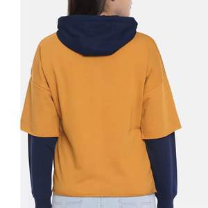 Women's <b>Teenagers</b> Autumn <b>Hoodies</b> Fleece Pullover Sweatshirt Oversized Long Printed & Embroidered Hooded 100% Cotton Anti-Pilling - Product Image 4