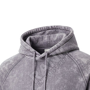 Sudaderas con Capucha para Hombre con Lavado Ácido, Precio Mayorista, Servicio OEM, Bajo MOQ, Básicas, Mezcla de Algodón, Gran Venta - Product Image 5