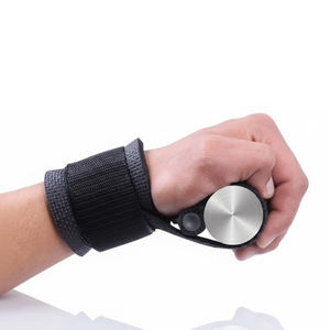 สายรัดข้อมือพยุงออกกำลังกาย,สายรัดยกผ้าฝ้ายแบบกำหนดได้เองสำหรับงานหนักโลโก้แบบพรีเมี่ยม - Product Image 4