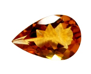 อัญมณีสีเหลืองมะนาวรูปทรงลูกแพร์ที่ผ่านการรับรองจากธรรมชาติสีเหลืองเจียระไนเพชรพลอยหลวมสำหรับทำเครื่องประดับ - Product Image 1