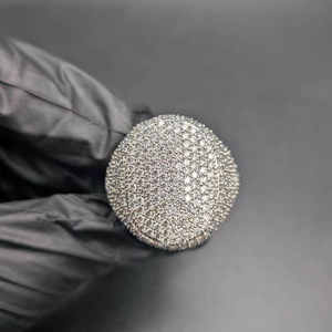 Moissanite Iced Out Dome <b>Ring</b> Luxury Hip Hop Statement Jewelry <b>Mens</b> Fashion <b>Ring</b> - Product Image 1