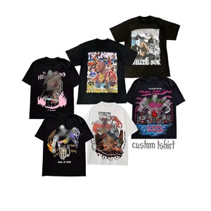 Vintage Acid Wash <b>t</b>-Shirt Custom LOGO High Quality <b>T</b>-Shirts Men's Summer 230 GSM Oversized Blank Custom Graphic Distressed 2026 - Product Image 4