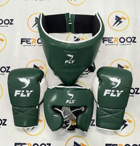 Kit Completo de Entrenamiento de Boxeo en Cuero Genuino con Guantes Ligeros que Absorben la Humedad, Protector de Cabeza y Protector Abdominal - Product Image 4