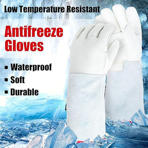 Gants de sécurité industriels de premier ordre en cuir de chèvre et de vachette, résistants à la chaleur pour le soudage TIG et la lutte contre les incendies - Product Image 4
