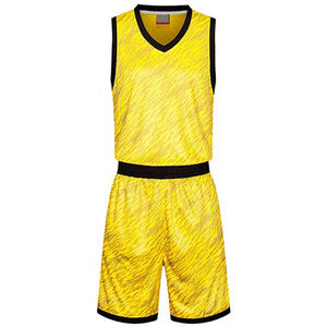 Uniforme de basket-ball sur mesure fabriqué au Pakistan, 100 % polyester, pour hommes, de haute qualité, respirant, ensemble de maillots d'entraînement. - Product Image 1