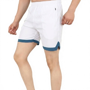 Shorts en maille respirante personnalisés avec logo pour hommes, pour la gym, le sport, la course à pied, de haute qualité, décontractés, avec poche zippée - Product Image 6