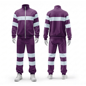 Fabricante de Conjuntos Deportivos de Poliéster Personalizados al Por Mayor, de Secado Rápido, para Correr, Gimnasio y Deportes al Aire Libre, Chaqueta y Pantalones - Product Image 5