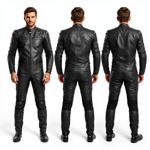Traje de Motociclismo de Cuero para Hombre, de Una Pieza, para Pista, Ropa Resistente, Equipo Deportivo para Motociclismo, Venta al Por Mayor, Fábrica OEM - Product Image 3