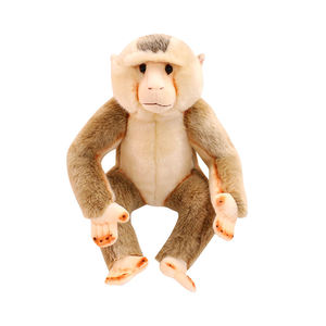 Juguete de Peluche de Babuino Bordado de Alta Calidad, Color Caqui, Relleno de Algodón PP, Diseño Realista, Suave, para Aliviar el Estrés - Product Image 1