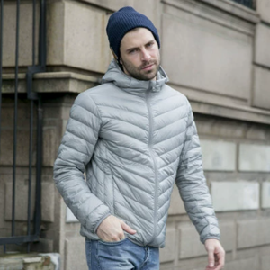 Custom Logo Front Men Streetwear Thick Winter <b>Warm</b> <b>Waterproof</b> Puffer <b>Jacket</b> - Product Image 5