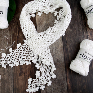 [Misoknit] 100% fil de chanvre pur Lap testé non toxique écologique fil artisanal à tricoter à la main pour une vie propre odeur de séchage rapide - Product Image 6