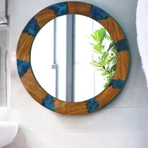 Pure wooden <b>mirror</b> frame <b>for</b> decorative <b>wall</b> enhancement with unique handmade design and classic wooden structure - Product Image 1