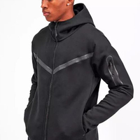 Conjunto Deportivo de Invierno para Hombre, Económico, de Dos Piezas, con Capucha, Informal, 100% Algodón, Felpa, Secado Rápido, Colores Personalizados
