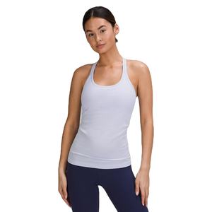 Débardeurs Femme Streetwear Couleur Unie Logo Tricoté sur le Devant 100% Coton Coupe Slim Respirant Haute Qualité Vente en Gros - Product Image 4