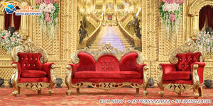 LoveSeat-Conjunto de sofás para novia y novio, juego de asientos con dos sillas, estilo barco árabe, para recepción - Product Image 6