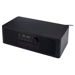Stereo Shelf <b>Speaker</b> System with CD Player, 25W <b>Speakers</b>, Bluetooth, FM Radio, USB, Aux In, Optical In, Alarm Clock - Product Image 1