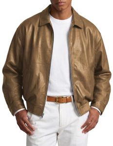 Bespoke <b>Genuine</b> Leather Jacket Personalized Design Custom Labels Waterproof Breathable Winter Outerwear for Clothing Brands Bulk - Product Image 2