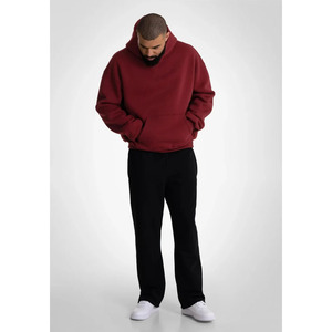 Sudadera con capucha extragrande para hombre, estilo boxy, de forro polar, con bolsillo canguro, hombros caídos, logotipo personalizado - Product Image 5