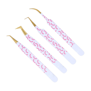 Ensemble de pinces à cils de qualité supérieure en acier inoxydable, outils de précision pour extensions de cils avec emballage en boîte - Product Image 5