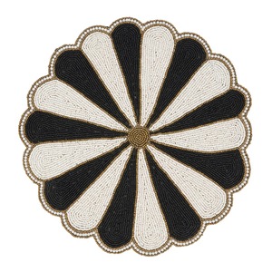 Elegant Handmade Beaded <b>Round</b> <b>Placemat</b> For Dining Table Decor Wedding And Event Table Setting Handmade <b>Placemat</b> For Table - Product Image 2