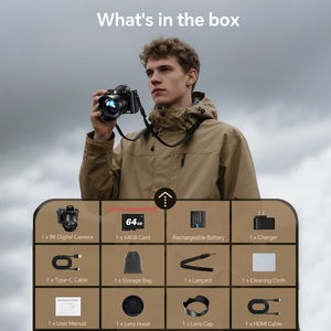 Máy ảnh kỹ thuật số DSLR phát trực tiếp Wifi Chuyên Nghiệp 8K mới - Product Image 6