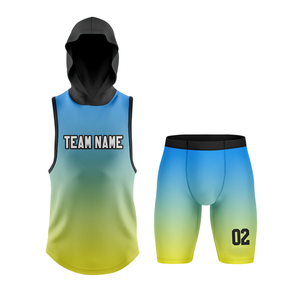 Ensemble de compression pour uniforme de football américain 7 contre 7 à séchage rapide et confortable, par sublimation, pour jeunes, service OEM - Product Image 1