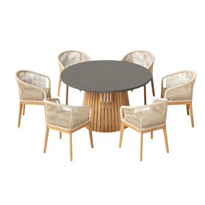 Teak Wood <b>Round</b> Coffee <b>Table</b> Lightweight Exterior Waterproof Outdoor <b>Dining</b> <b>Table</b> Garden Outdoor <b>Table</b> - Product Image 3