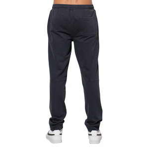 Customized Men Vertical Print Fleece <b>Trousers</b> Drawstring Waist Relaxed Fit <b>Cuffed</b> Streetwear Pants OEM Clothing Factory Supplier - Product Image 2