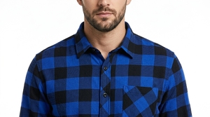 Men's Plaid Flannel <b>Shirt</b> Long Sleeve Button Front Casual Woven Check <b>Shirt</b> for Everyday Wear - Product Image 5