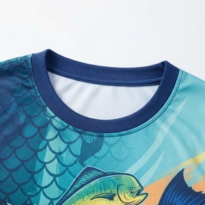 เสื้อตกปลาแขนยาวแบบยูนิเซ็กซ์ พิมพ์ลายปลากระเบน ด้วยเทคนิค Sublimation ป้องกันรังสียูวี UPF 50 ผลิตจากโพลีเอสเตอร์ แห้งเร็ว สำหรับผู้ใหญ่ - Product Image 6