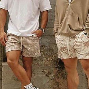 Shorts imprimés camouflage jungle personnalisables pour hommes, style urbain tendance, confortables à porter au quotidien, tenue d'été - Product Image 3