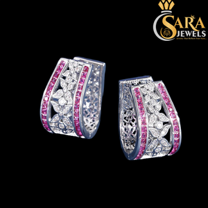 Pendientes de Mariposa de Moissanita, Plata 925 con Baño de Rodio, Corte Brillante Redondo, Engaste de Garra, Románticos para Mujer, de la India - Product Image 3