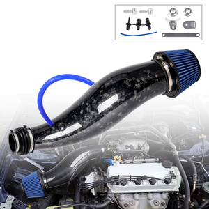 Tuyau d'admission d'air en fibre de carbone forgé avec filtre à air pour 92-00 Honda Civic EK EG - Product Image 4