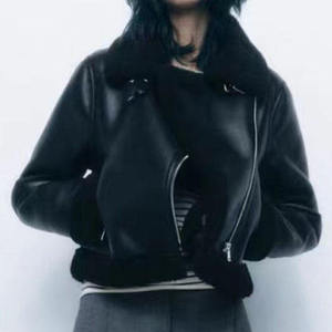 Wholesale Genuine Leather Jacket Cowhide Jacket Motorcycle Jacket Factory Direct Custom Logo Low MOQ - Product Image 6