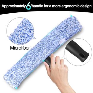 Lot de 2 kits de nettoyage de vitres multifonctionnels antirouille de 14 pouces avec raclette pour portes de douche, miroirs de salle de bain et surfaces en verre de qualité supérieure - Product Image 4