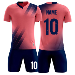 Uniforme de Fútbol para Hombre, Color Azul Coral, Estampado Geométrico, Poliéster que Absorbe la Humedad, Manga Corta, Corte Atlético, para Todas las Temporadas - Product Image 1
