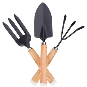 Ensemble d'outils de jardinage en métal tendance avec manches en bois pour la plantation en extérieur - Product Image 5