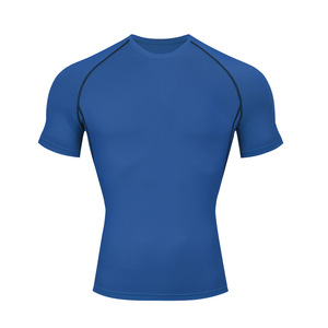 BD China Factory OEM Customized Logo Embroidery Quick Dry <b>Compression</b> Running GYM Fitness Slim Fit Sports Stretch <b>Men</b> T <b>Shirt</b> - Product Image 5